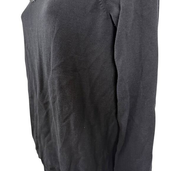 RSVP by Talbots Beaded Black Sequin Special Occasion Sweater Evening Holiday S P - Picture 9 of 16